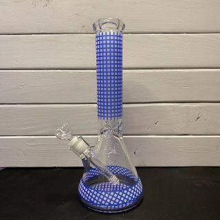 14 Inch Blue Beaker Bong Water Pipe Bowl Glass Pipes Bubbler