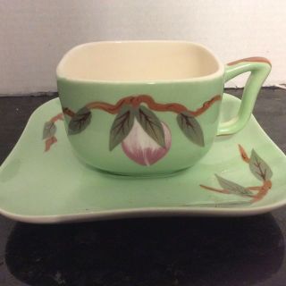 Weil Ware Of California " Mango " Cup & Saucer Retired