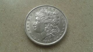 1889 Morgan Silver Dollar U.  S.  Coin $1 Collectible Money Au