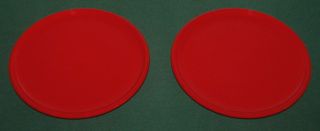 2 Waechsterbach West Germany Christmas Tree Red Accent Salad Dessert Plates Exc