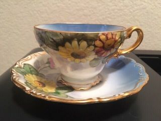 Vintage Merit Occupied Japan Daisy Design Teacup - Gorgeous