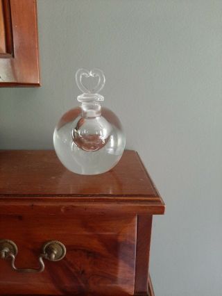 Steuben Glass Ornamental Signed,  Number 13 Inkwell?