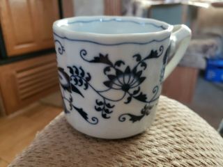 Vintage Blue Danube Japan Onion Coffee Cup Mug Rectangle Backstamp