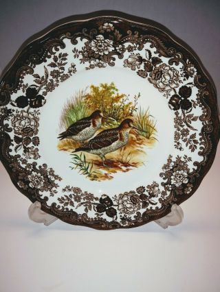 The Royal Worcester Group Palissy Game Series Woodcock Dinner Plate - England