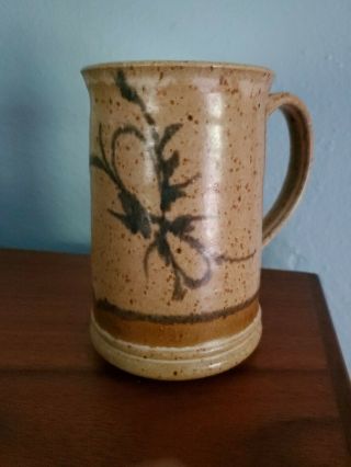 Unique Studio Pottery Mug Hand Crafted Thrown Mug Signed