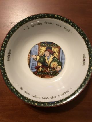 A Christmas Story 8” All Purpose Bowl Susan Winget Portmeirion I Sprang From Bed