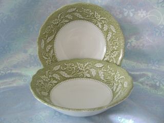 Royal Staffordshire " Victoria " Ironstone By J&g Meakin (2) 6 1/2 " Soup Bowls