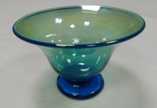 Rick Strini Studio Art Glass Miniature Vase Iridescent