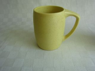 Laurel Of California Cerama Stone Yellow Speckled 4 " Mug Mcm