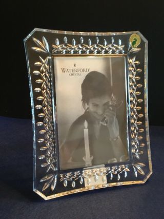 Waterford Lismore Diamond Cut Lead Crystal Picture Frame 4 " X 6 " Photo