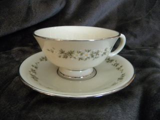 Lenox Fine China Brookdale Pattern Footed Cup and Saucer – Coondition 2