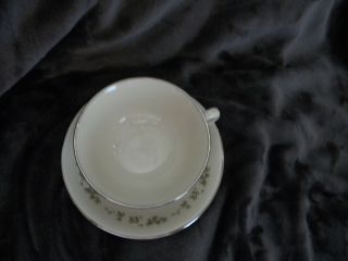 Lenox Fine China Brookdale Pattern Footed Cup and Saucer – Coondition 3