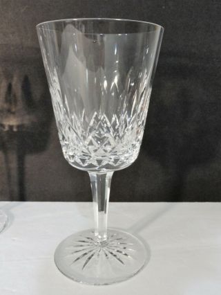 4 Waterford Crystal Lismore Claret Wine Goblet 5 7/8 