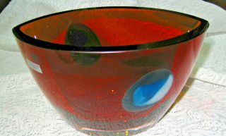 Evolution By Waterford Art Glass Bowl Made In Poland