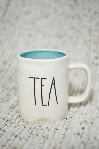 Rae Dunn Magenta Blue Tea Coffee Mug -