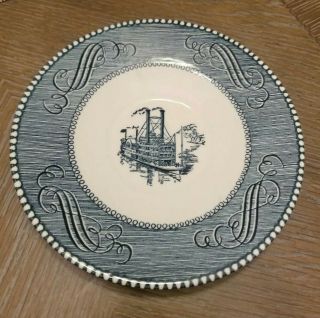 Currier And Ives " Low Water In The Mississippi " 6 " Saucer By Royal