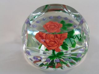 WILLIAM MANSON 1980 RED ROSE MILLEFIORI LIMITED EDITION PAPERWEIGHT. 2