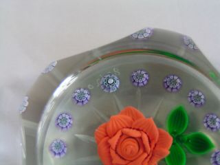 WILLIAM MANSON 1980 RED ROSE MILLEFIORI LIMITED EDITION PAPERWEIGHT. 3