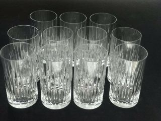9 Rogaska Soho Crystal Highball Glasses Tumblers