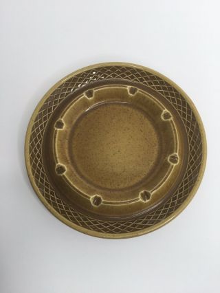 Vintage Green Westwood Ironstone Ceramic Ashtray Decor 7 - 5/8 " Made In Japan