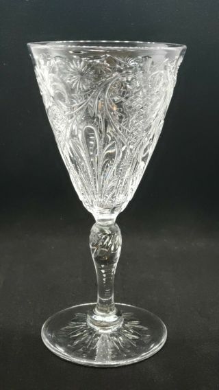 Late 19th Century Stevens & Williams Intaglio Rock Crystal Cordial Glass