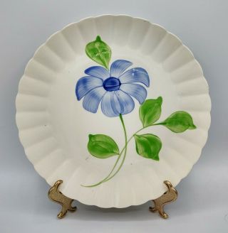 Vintage Blue Ridge Hand Painted Southern Potteries Inc Floral Scalloped Edge Usa