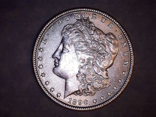1890 Morgan Silver Dollar In Slider