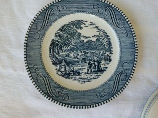5 Vintage Royal China Currier and Ives 6 