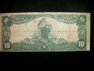 1902 The First National Bank of Abingdon $10 note (red seal) 2