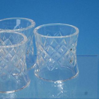 Waterford Crystal - Comeragh Pattern - 7 Napkin Rings - 2 Inches