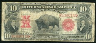 1901 $10 Bison United States Note