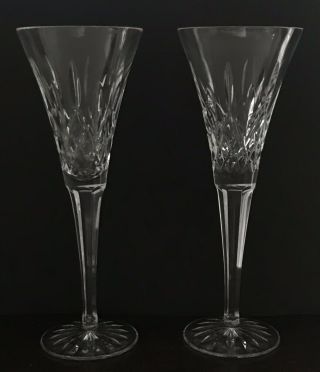 Waterford Crystal Lismore Champagne Toasting Flutes,  Pair.