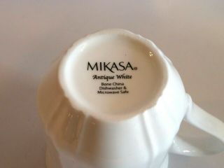 Mikasa ANTIQUE WHITE Bone China Coffee Tea Mug - EUC 2