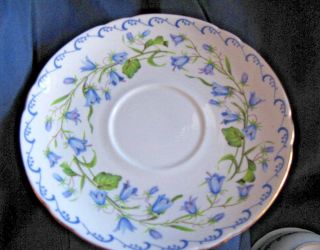 Shelley Harebell Saucer 13544 Blue Scroll Gold Nearest More Available