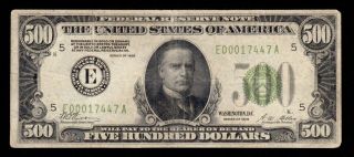 Scarce Gold Clause 1928 $500 RICHMOND Five Hundred Dollar Bill Fr.  2200 0017447A 2