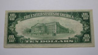 $10 1929 Dunkirk York NY National Currency Bank Note Bill Ch.  2916 VF, 3