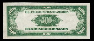 AU,  1934 $500 York Five Hundred Dollar Bill 1000 Fr.  2201B 197611A 3