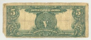 $5 Series 1899 Chief Onepapa Silver Certificate looking,  corner tip off 2