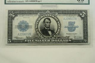 1923 Lincoln PORTHOLE $5 Silver Certificate PMG VF 30 2