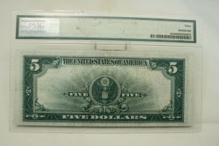 1923 Lincoln PORTHOLE $5 Silver Certificate PMG VF 30 3