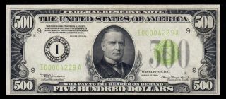 Trophy Note LGS 1934 $500 Minneapolis FIVE HUNDRED DOLLAR BILL Fr.  2201 0004229A 2