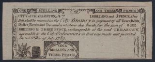 SC - 197 PMG AU58 EPQ 1s3d July 6,  1789 South Carolina Colonial Currency 2
