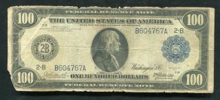 Fr.  1088 1914 $100 One Hundred Dollars Frn Federal Reserve Note York,  Ny
