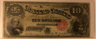 1880 $10 United States Note - Scarce Fr 110 Rosecrans / Nebeker