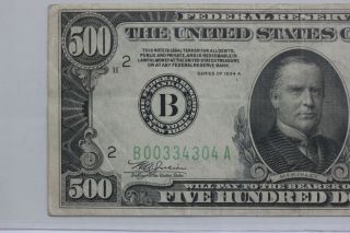 Fr.  2202 - B $500 1934A Federal Reserve Note York PMG 35 2