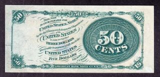 US 50c Stanton Fractional Currency Note 4th Issue FR 1376 Ch CU (002) 2