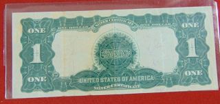 1899 US Silver Certificate $1 Black Eagle One Silver Dollar PAper Currency 2