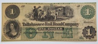 $1 $2 $3 Tallahassee Rail Road Company Florida Notes Set Of 3