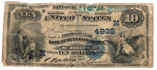 1882 Date Back $10 The First Nb Of Buchanan County St.  Joseph,  Mo Ag Y00003473