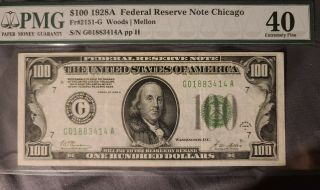 1928 A 100 Dollar (redeemable For Gold) Note Extremely Fine